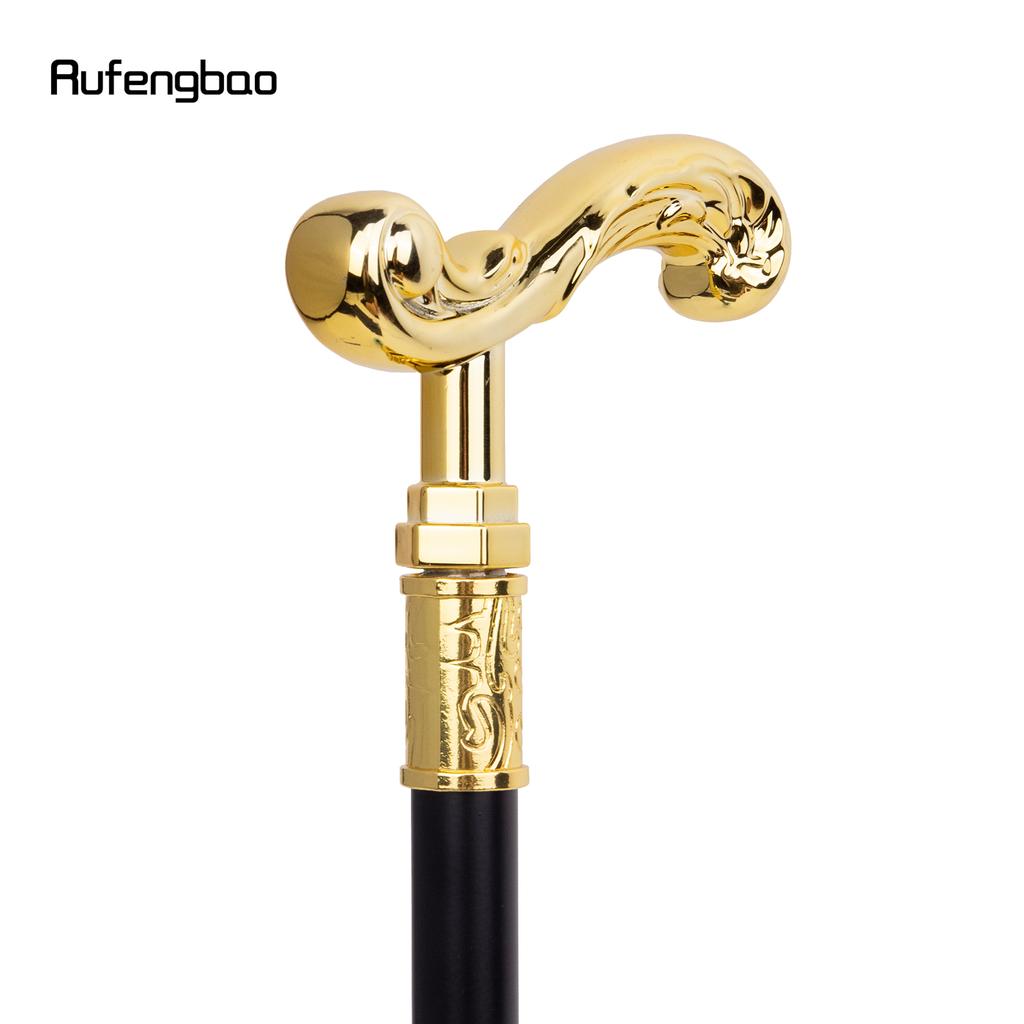 Goldener Blumen-Gehstock, dekorativer Vampir-Cosplay-Vintage-Party-modischer Gehstock, Halloween-Kronstab, 94 cm