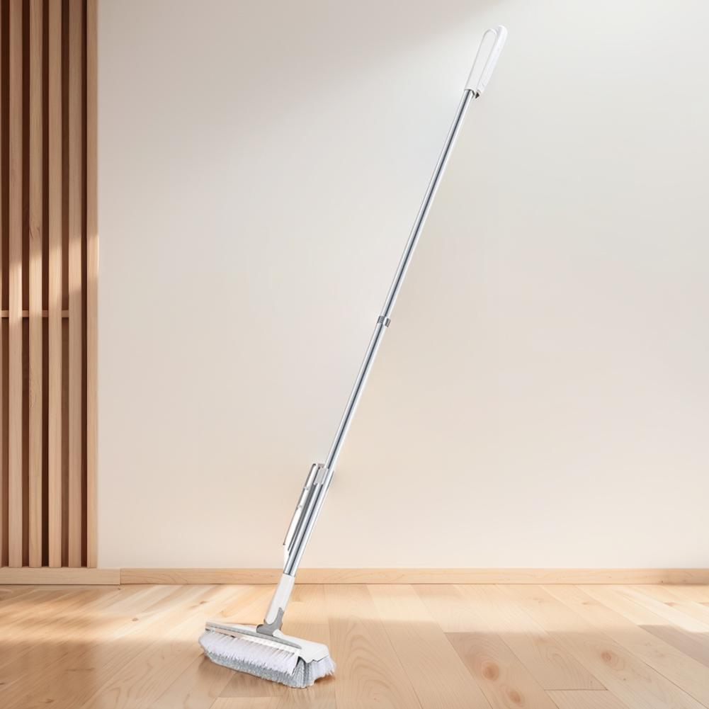 3 in 1 Boden-Schrubbbürste Langer Griff Multifunktions-Schabebürste 180° drehbar Steife Borstenbürste für Badezimmerwanne Fliesen