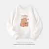 Cartoon Capybara Round Neck Sweatshirt for Boys and Girls - Spring/Autumn Long-Sleeve Shirt
