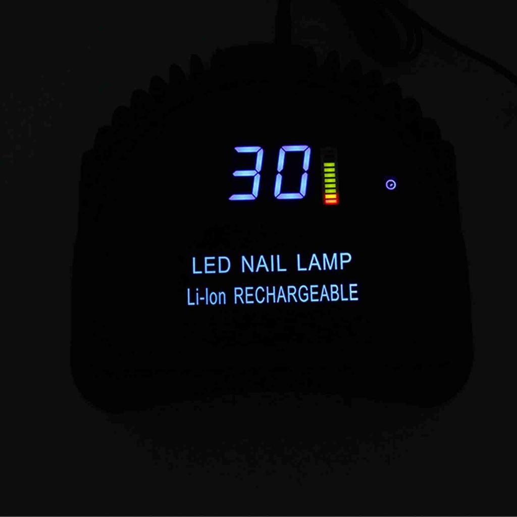 Rechargeable Manicure Pedicure Nail Lamp 64W Nail Polish Dryer UV Gel Curing