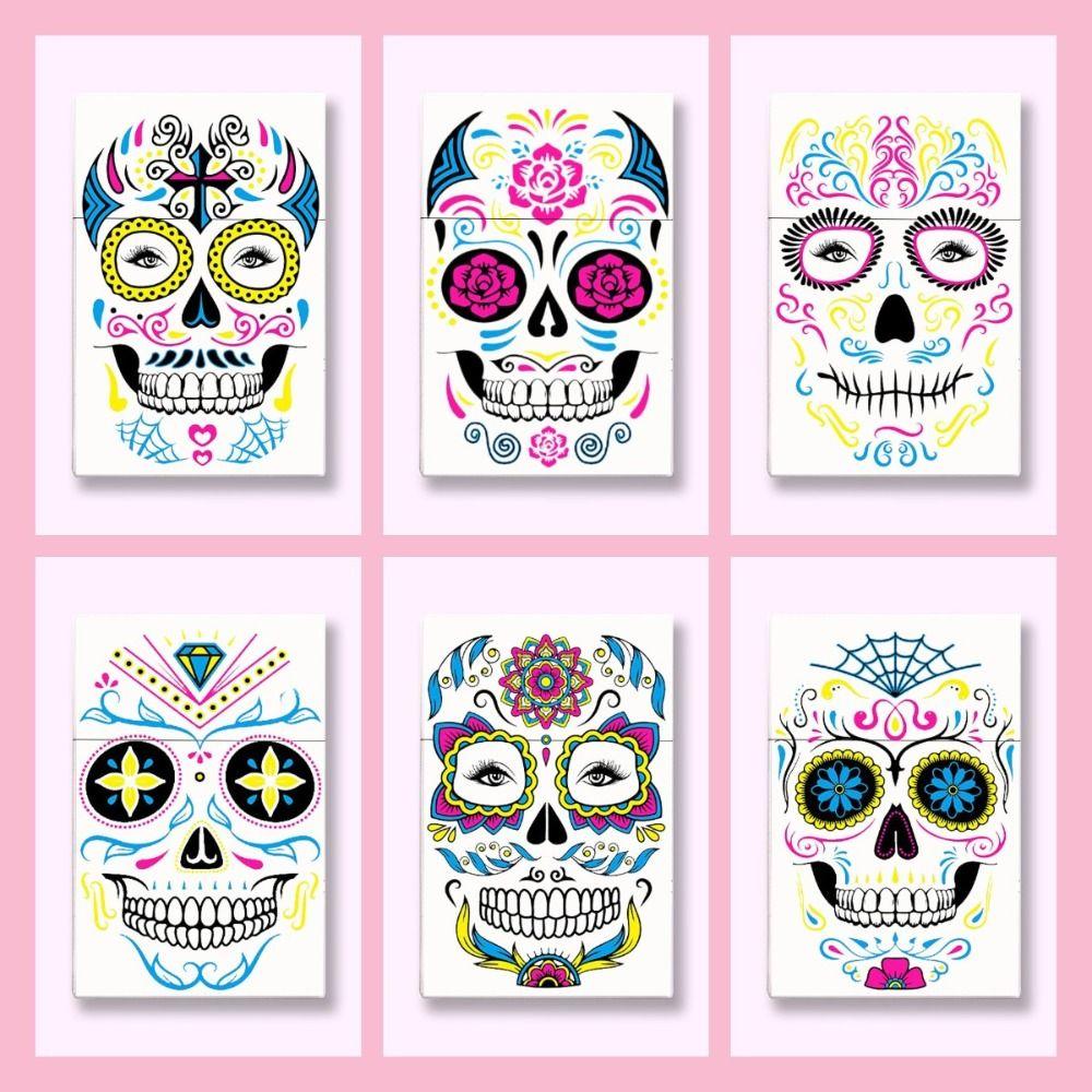 

Органайзер для карт с мультяшным черепом, откидная крышка, держатель для карт, модный чехол для визитных карточек, чехол для хранения