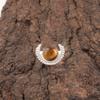 Round Yellow Tiger Eye Stone 925 Sterling Silver Promise Stackable Ring Jewelry RR-48-30