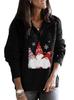 2023 European Women's Long Sleeve Santa Claus Knit Sweater - Autumn Winter Collection