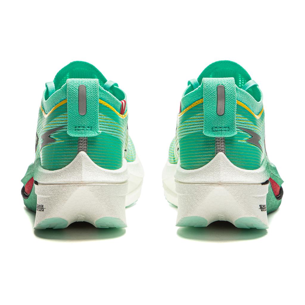 New LiNing Feidian 4 Elite Cushioning Anti Slip Wear Resistant Breathability Low Top Running Shoes Unisex Cyan Yellow ARMU007-12