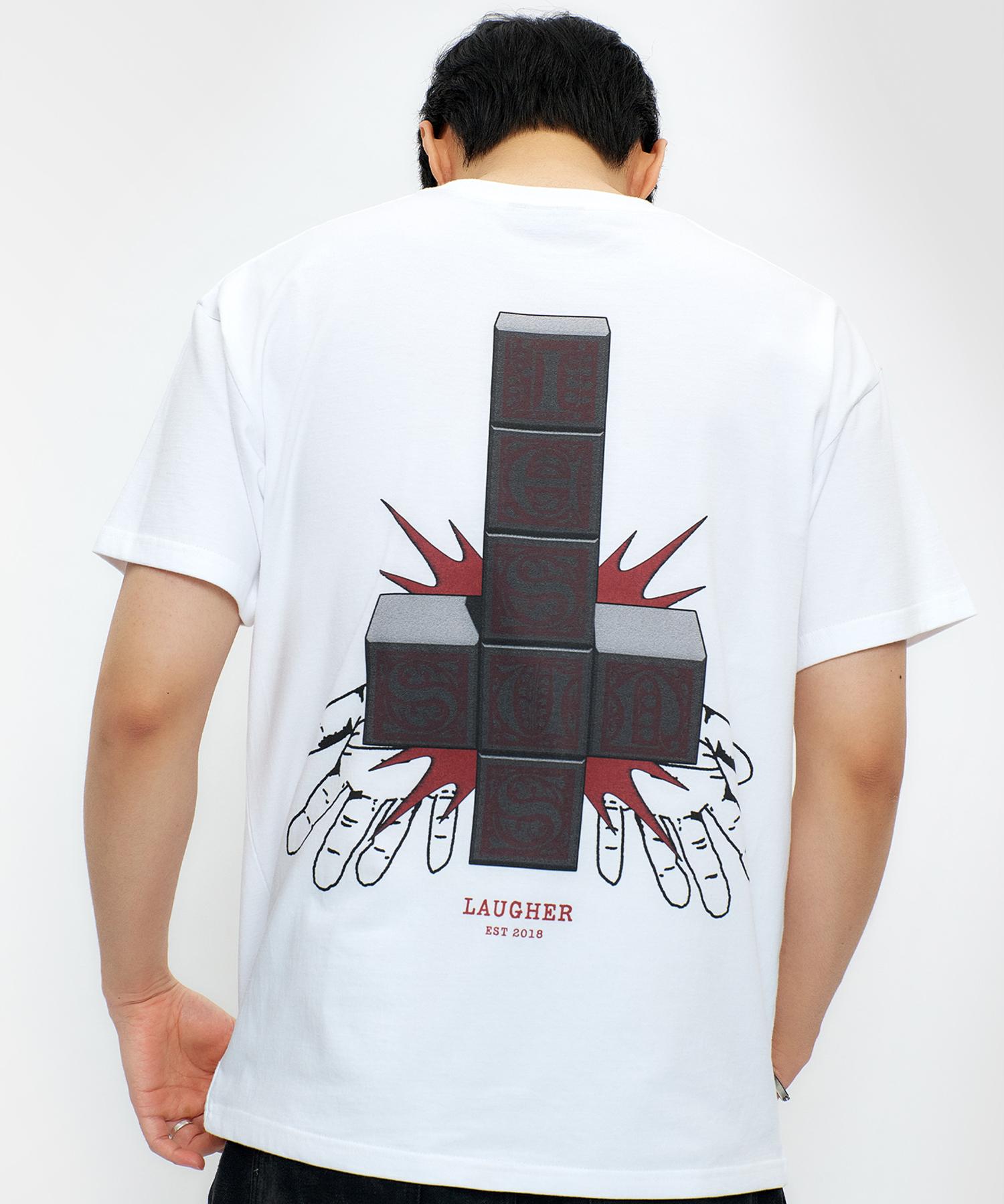 Lapper Inverted Cross T-Shirt - White White/M