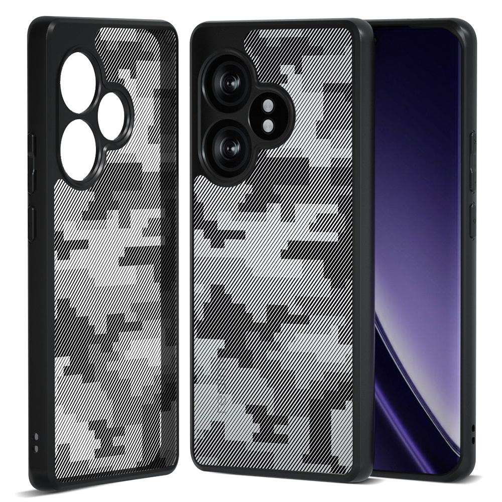 

IBMRS For Realme GT Neo6 SE 5G Case TPU+PC Phone Cover Airbags Corners Shockproof Grid Camouflage