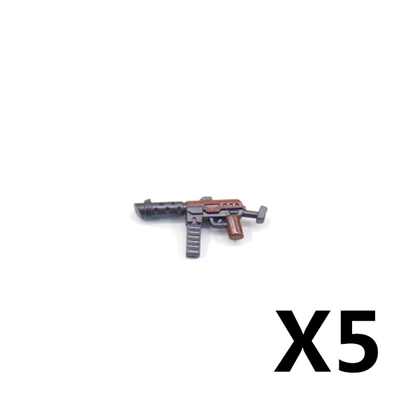 Vojáci Figurky Zbraně Stavebnice Pistole Poposha MP40 Puška AK74 Raketomet Kulka Plamenomet Hračky Dárek T051