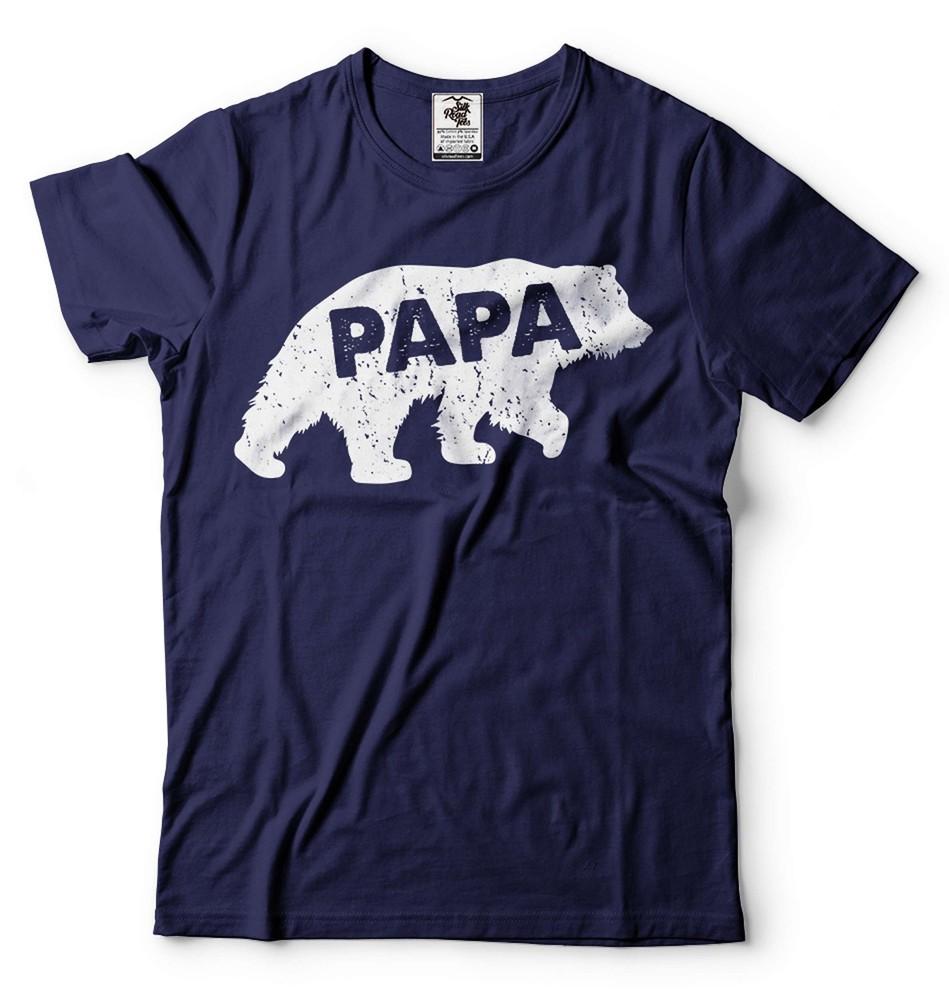 Papa Shirt Bear Shirt Father s Day Papa Tee Papa Birthday Gift Tee Papa Gift Unisex T-Shirt L