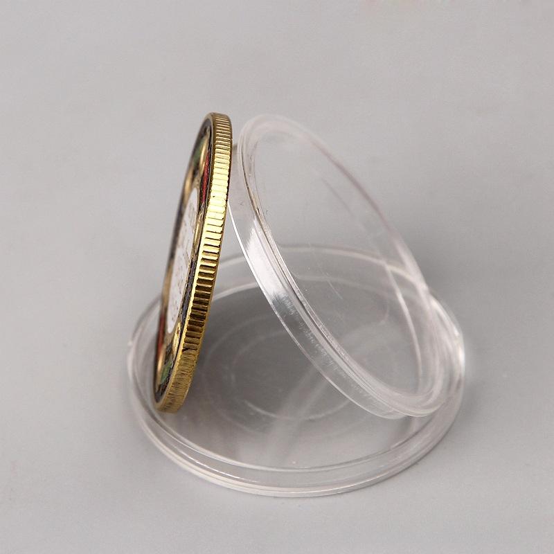 New Armor Commemorative Coins Challenge Coins with Double-sided Painted Metal Badges, God's Armor Military Medals.