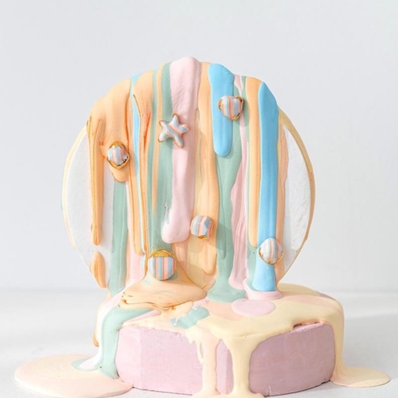 cerabonito Stratum daily round earring (summer)