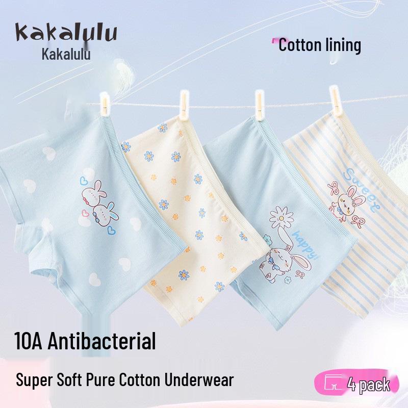 

Girls Cotton Boxer Underpants - Antibacterial A-Class, No-Pinch Design for Comfortable Fit L