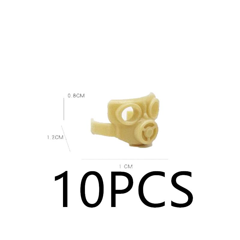 MOC Building Blocks Character Accessories Explosion-Proof Helmets Hats Gas Mask Knife Stands Mechanical Dog Drones DIY Toy Gift