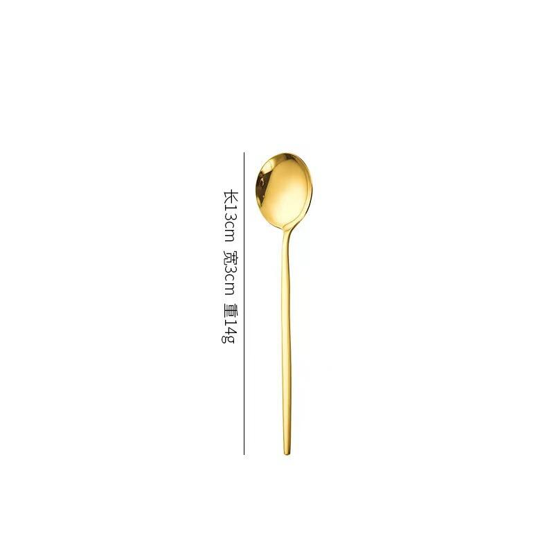 

304 mirror gold western food knife, fork and spoon tableware steak knife and fork dessert fork and spoon coffee spoon chopsticks