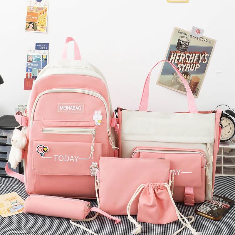 SAIERNA Girls 5-Piece School Backpack Set