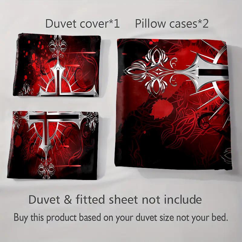 Bold, ornate, gothic. Bedding Duvet cover sets Duvet covers Pillowcases gifts (1 * Duvet Cover 2 * Pillowcases, without duvet insert)