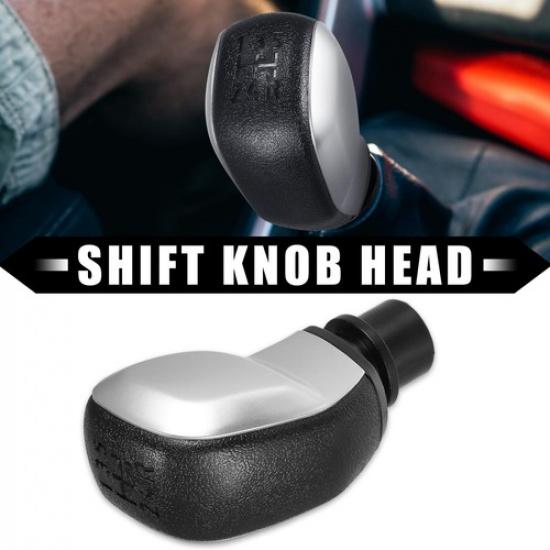 

5 Speed Manual Gear Shift Stick Knob for Citroen for Peugeot Black Silver Tone