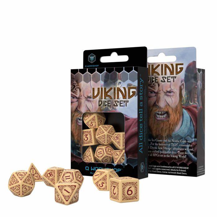 Coffret Multi-jeux - Q WORKSHOP - QWOVIK87 - 7 Pièces - Polyhédral - Multicolore
