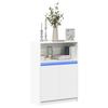 VidaXL Buffet with LED White 72x34x100 Cm Engineered Wood, Storage Furniture, Kitchen Storage Furniture, Furniture of 852159