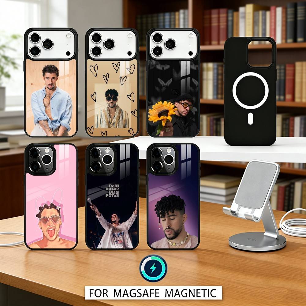 B-Bad B-Bunny DtMF Phone Case For iPhone17,16,15,14,13,12,Pro,Max,Magnetic For Magsafe Wireless Charging