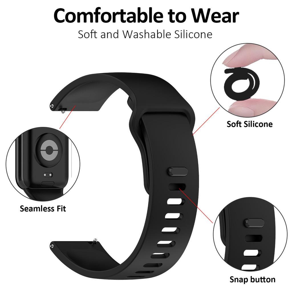 For Realme Watch5 PC Case with Tempered Glass Screen Protector and Silicone Strap Band Full Protection Cover for Realme