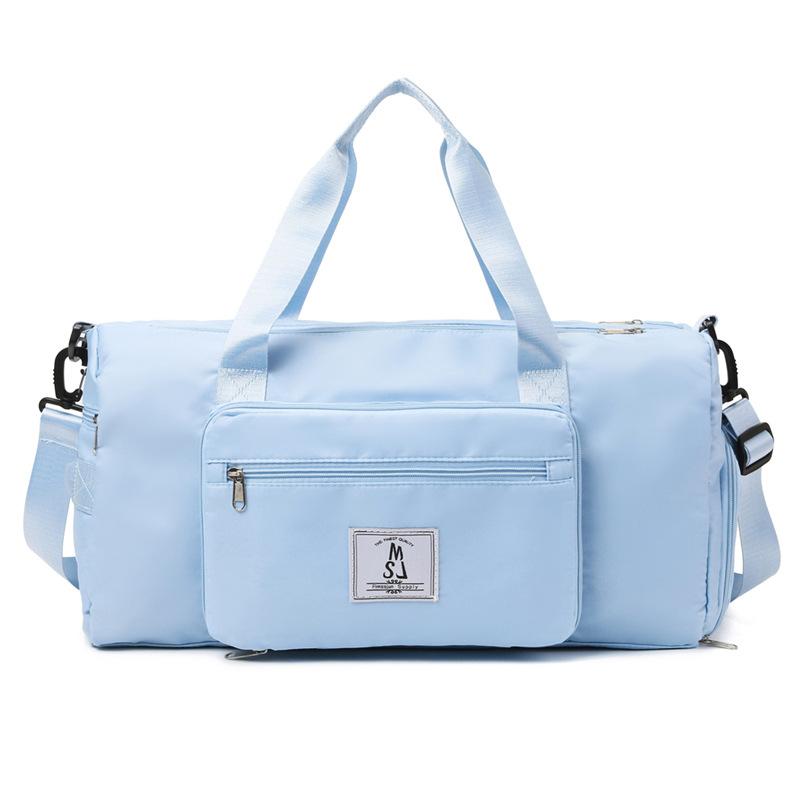 Large-capacity fitness bag storage and burden reduction, fashionable and simple short-distance travel bag, independent shoe compartment, yoga bag.