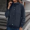 Women's Fashion-Simple Solid Color Outdoor Sports Single-breasted Pocket Windproof And Rainproof Hooded Windbreaker Pocket  Jacket