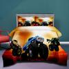 Off-road Pickup Truck Plaid Digital Print Microfiber Comforter Set - 3 Piece Bedding Set