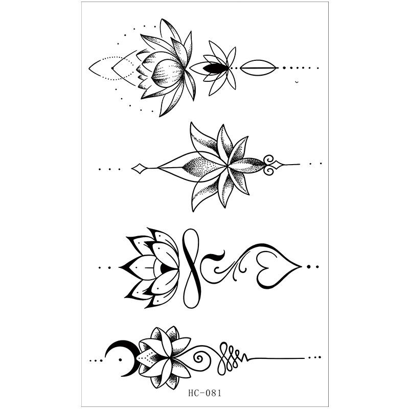 Temporary Sticker for Arm, Rose Floral Body for Women
