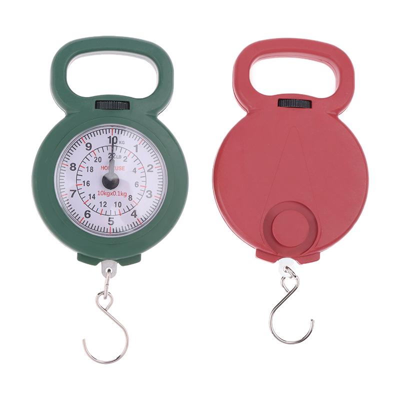 Mini Pointers Hook Spring Hanging Scale Portable Fishing Scale 10Kg Capacity Food Digital Scale Luggage Scale Weighing Scales