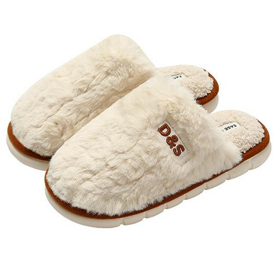 Winter 2023 Women's Plush Cotton Slippers: Cozy Velvet-Lined, Thick-Soled Comfort for Indoors