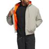 Adidas Originals Shmoofoil Nylon Canvas Hooded Comfortable Loose Jacket Men Jacket Silver-Pebble University-Orange IX9021