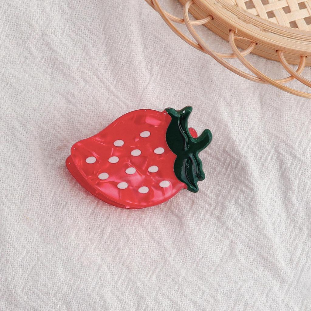 Bambus Yao Frisches Obst Kleine Haarspangen - PVC Seitenscheitel Modeaccessoires für Frauen