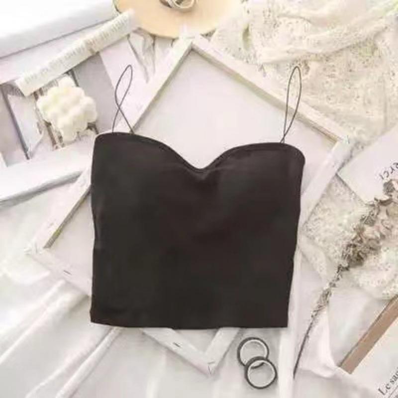 

One-Shoulder Ultra-Thin Strap Camisole OneSize чёрный