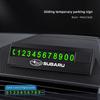 Car Hidden Parking Card Stop Phone Number Card Plate Auto Interiors For Subaru STI XV Forester Outback Legacy Impreza Mpreza WRX iuyh8