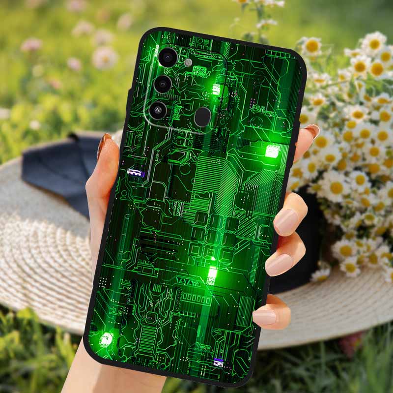 For Tecno Spark GO 2022 Case 2024 Cat Cartoon Soft TPU Silicone Phone Case For Tecno Spark 8C Cover Protective Spark8C KG5k KG5j