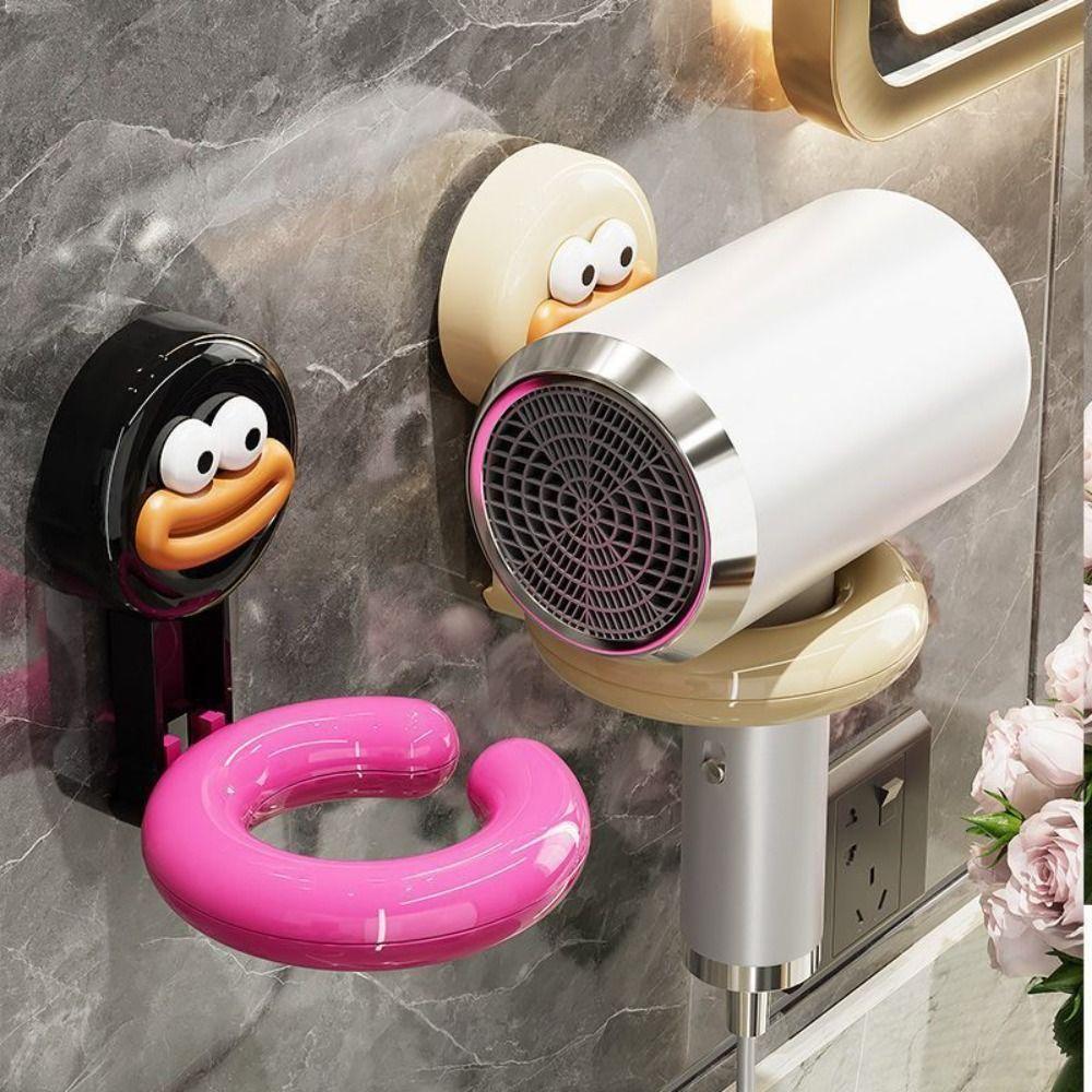 Punch-Free Hair Dryer Racks Plastic Blow Dryer Holder Multifunctional Hair Dryer Holder  Home