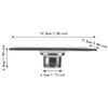 Stainless Steel Floor Drain Silver Tile Insert Drain Modern Floor Waste Grate  Kitchen