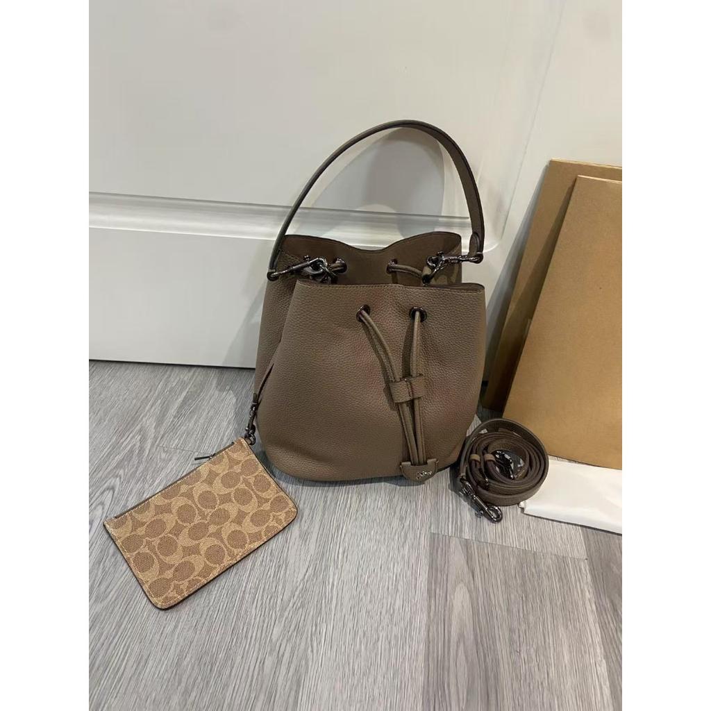 C Home Rowan Bucket Bag Casual Versatile Large Capacity Tote Bag 2025 New Drawstring Crossbody Shoulder Bag