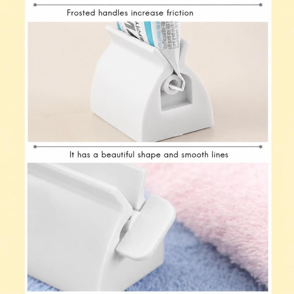 2 PCS White Toothpaste Squeezer ABS Tube Squeezer Practical Toothpaste Dispenser  Home Bathroom