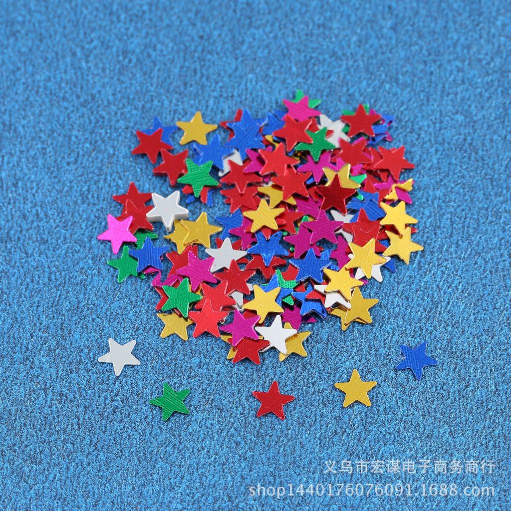 Wedding Decoration DIY Sequin Heart Star Confetti Scatter Accessories Crafts Sequin Birthday Party Festival Decoration Supplies