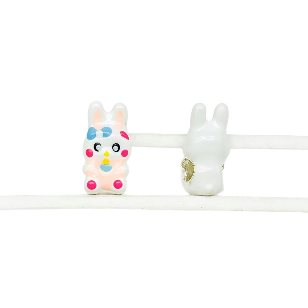 DIY Alloy Oil-Drop Beads: 3D Large-Hole Stringing Beads for Cute Girl Bracelets & Necklaces