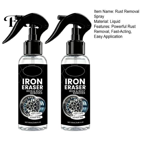 Iron Particle Remover Spray for Cars, Rust Wheels Brake Dust, Eraser 120ml Metal Cleaner Auto Paint, Fast Dissolve Stain Car Paint