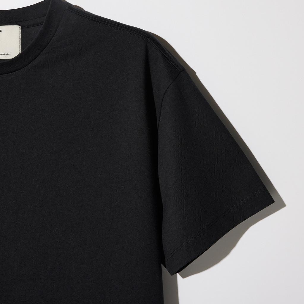 STCO Codigallery [100% Silket-Cotton] Essential T-Shirt Black (Semi-Oversized Fit)_Ctsvb04Nsb