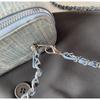 High Sense Versatile Trend Casual Fashion Box Bag Women's Summer Denim Striped Blue Messenger Bag