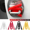 4Pcs Universal Car Door Lock Protector Pads Thickened Silicone Anti-Collision Door Lock Sleeve Noise Reduction Cushion Bumper Cover