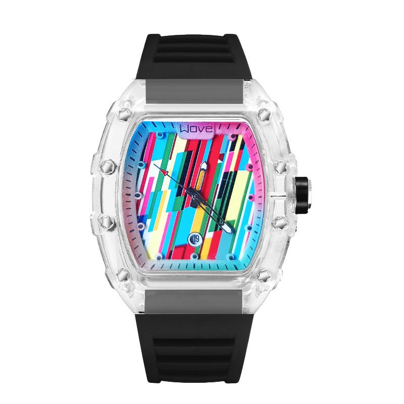 UTHAI Men's Watch Sports and Leisure Night Light Waterproof Fully Automatic Hollow Quartz Watch watches for man Clock gifts