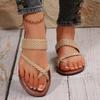 Summer Flat Women's Slippers New Sandals Casual Flip Flops Shoes Beach Solid Slippers Women Outdoor Round Toe Slides