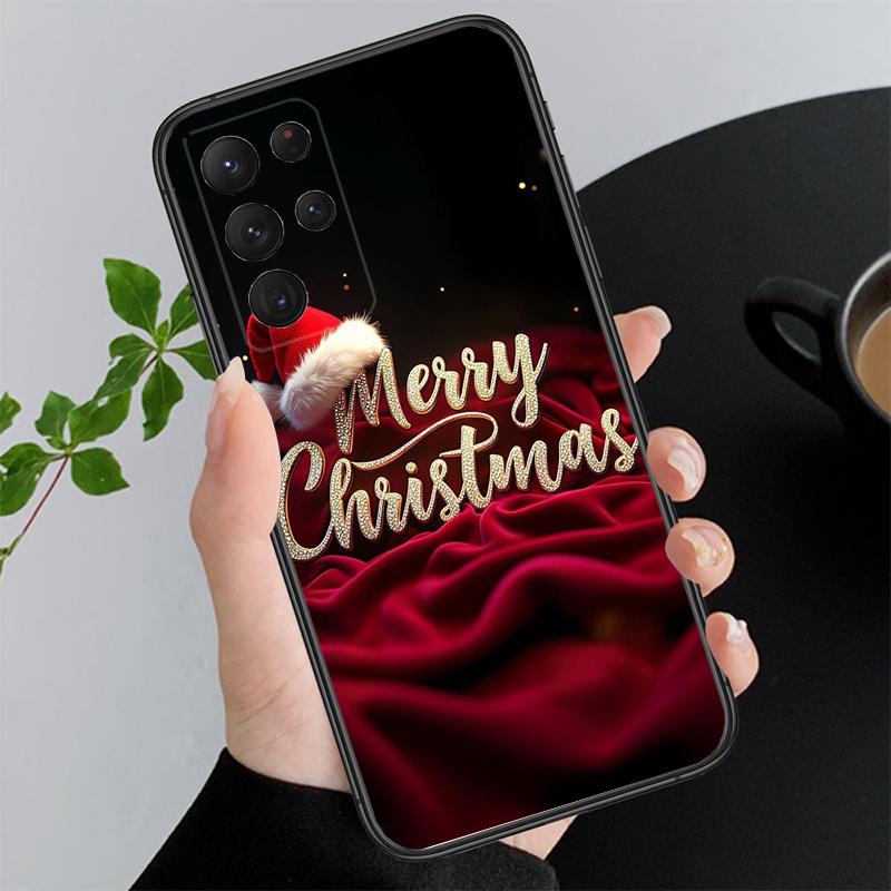Phone Case For Samsung A55 A16 A56 A36 A35 A15 A53 A54 A33 A34 A25 A05S A52 A52S A14 A24 A26 A71 Winter Christmas