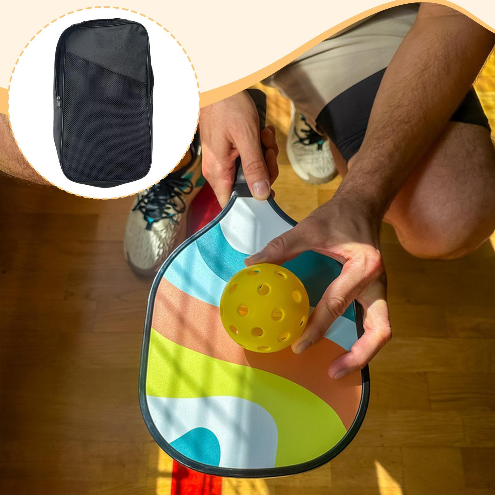 

Pickleball Bag Gifts Storage Carrier Pouch Sleeve for Outdoor Training чёрный