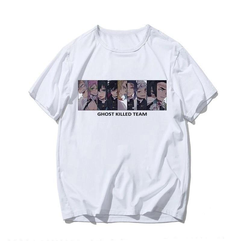 Demon Slayer Kamado Tanjirou Fun Spoof Anime Peripheral Short Sleeve TShirt That Casual Clothes Parentchild Outfit Summer